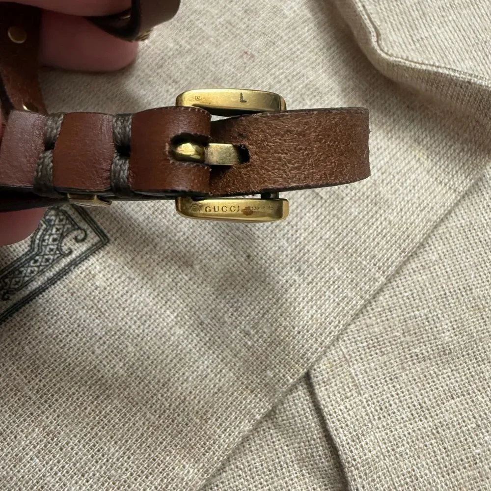 Brand new with box Gucci Feline Head Studded Double Wrap Bracelet - Picture 13 of 15